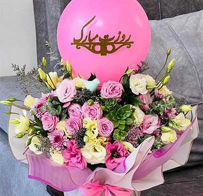 عکس دسته گل تبریک