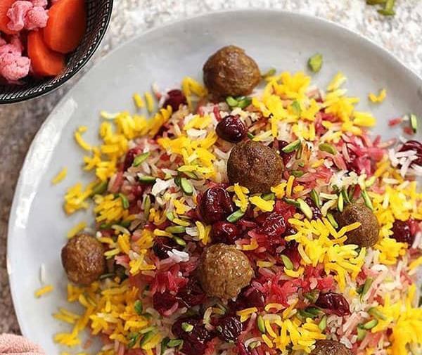 عکس سوتی پلو با گوشت قلقلی