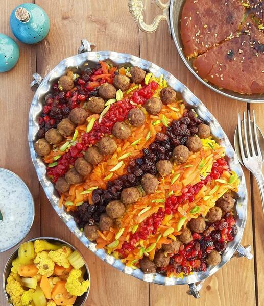 عکس سوتی پلو با گوشت قلقلی