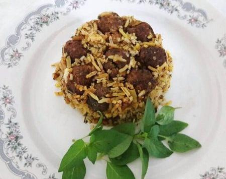 عکس سوتی پلو با گوشت قلقلی