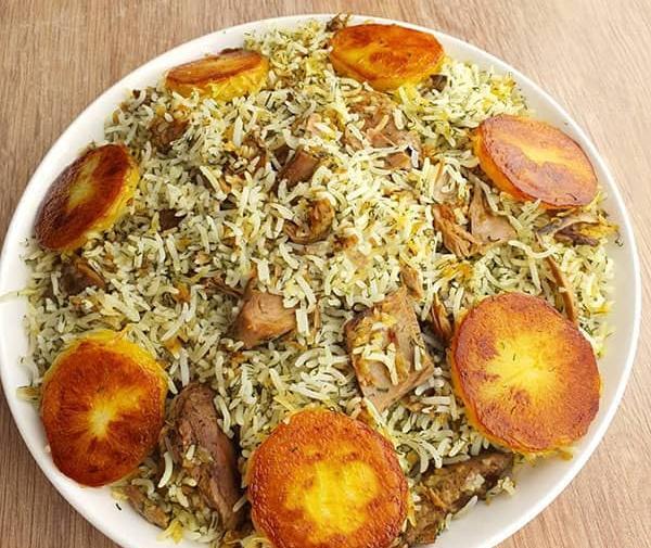 عکس سوتی پلو با تن ماهی
