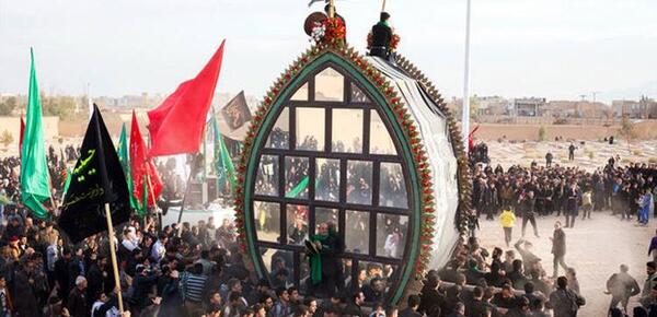 عکس نخل عزاداری یزد