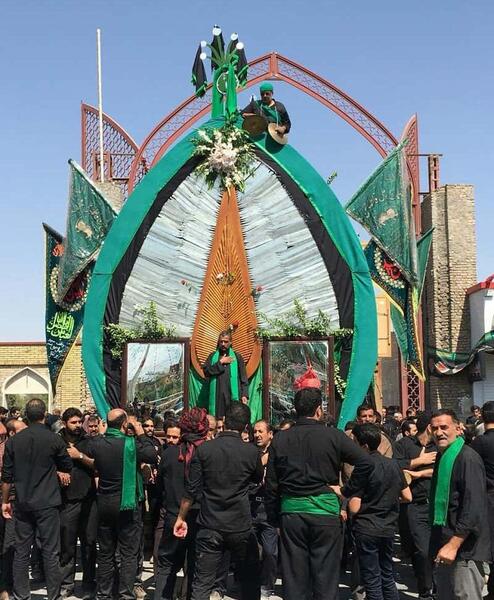 عکس نخل عزاداری یزد