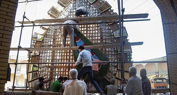 عکس نخل عزاداری یزد