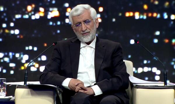 عکس سوتی سعید جلیلی در مناظره