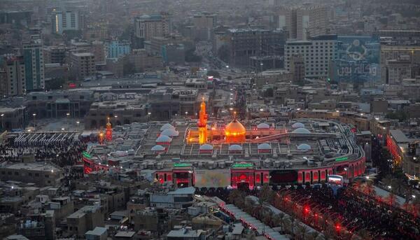 عکس از حرم امام حسین و حضرت عباس