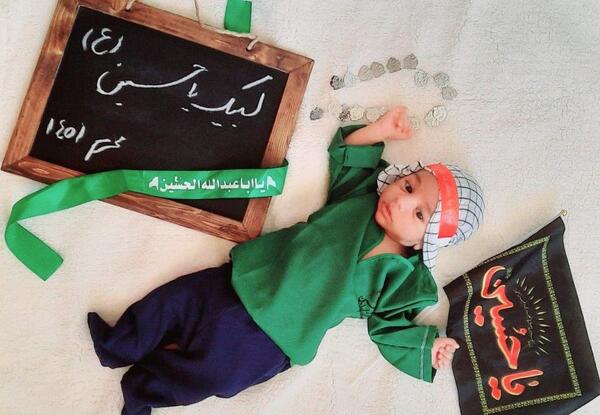 عکس صورت بچه امام حسین