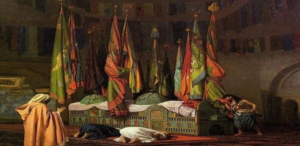 عکس امام حسین درحال شهید شدن