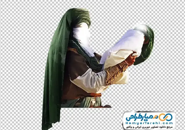 دانلود عکس امام حسین با علی اصغر
