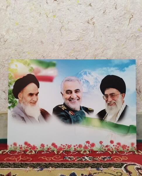 عکس رهبر و حاج قاسم در محرم
