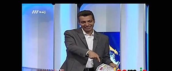 عکس سوتی عادل فردوسی پور در برنامه 90