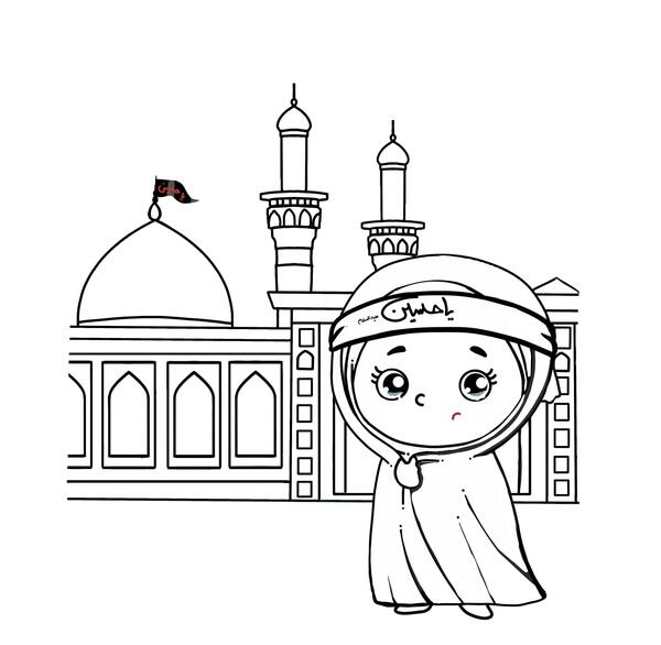 عکس نقاشی محرم ساده