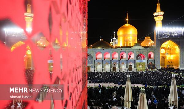 عکس حرم امام رضا در محرم ۱۴۰۳