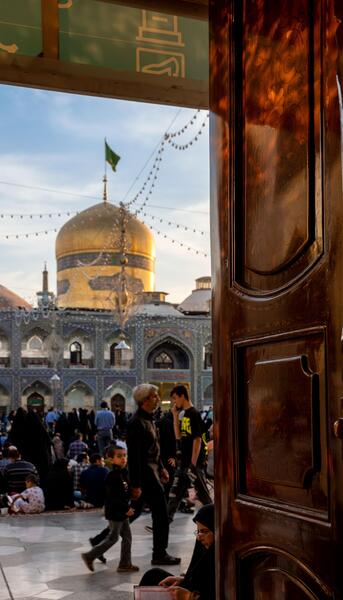 عکس حرم امام رضا در محرم ۱۴۰۳