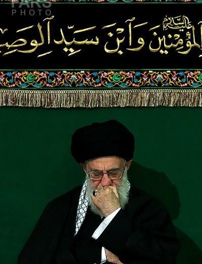 عکس خامنه ای در محرم