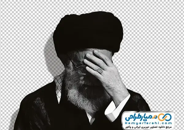 عکس امام خامنه ای در محرم