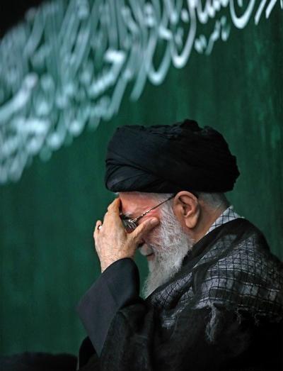 عکس امام خامنه ای در محرم