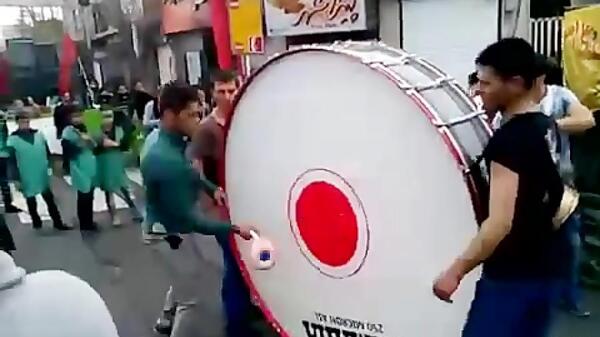 عکس بزرگترین طبل محرم