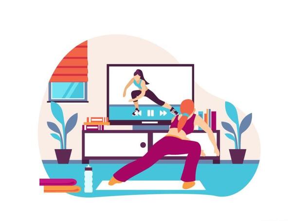 عکس سوتی کلاس آنلاین ورزش