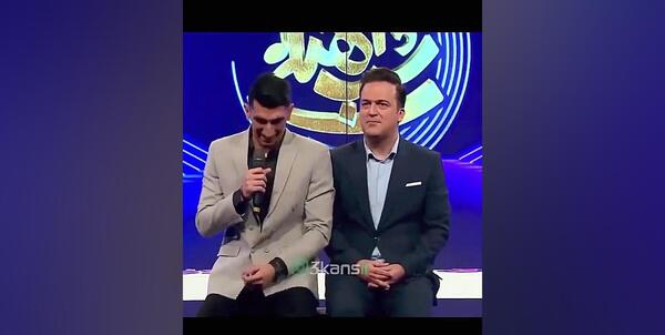 عکس سوتی بیرانوند در برنامه حامد آهنگی