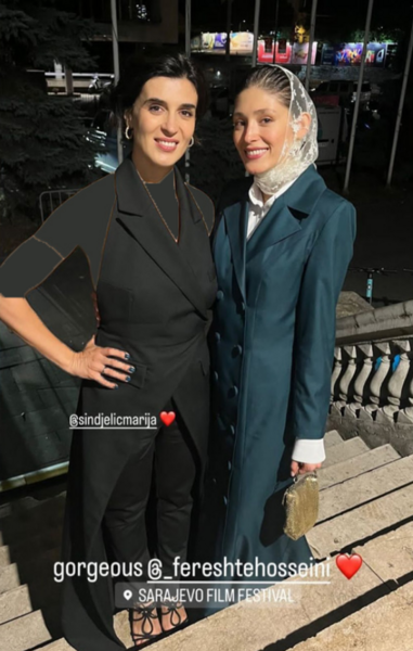 عکس لباس فرشته حسینی در جشنواره کن