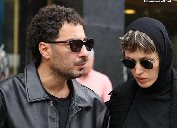 عکس فرشته حسینی و نوید محمدزاده در جنگل آسفالت