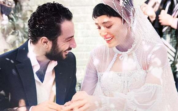 عکس لباس عروس فرشته حسینی و نوید محمدزاده