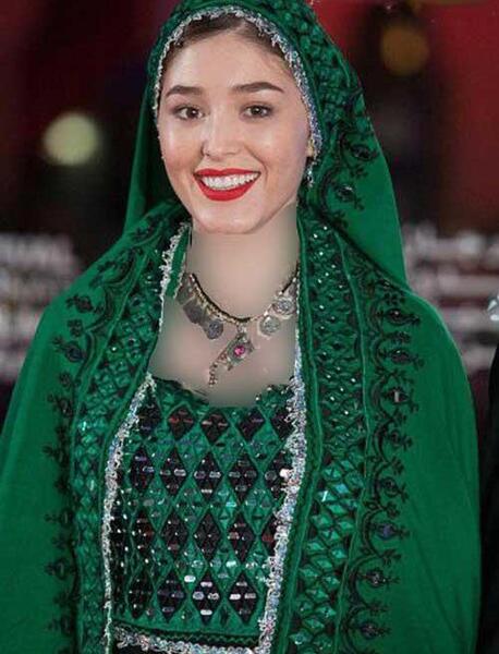 عکس نقش فرشته حسینی در قورباغه