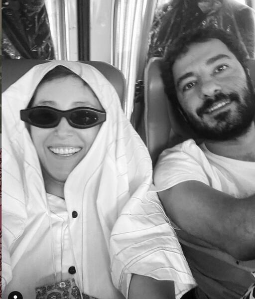 عکس فرشته حسینی با سیگار