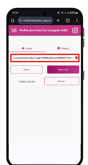 عکس چگونه پروفایل اینستا دانلود کنیم