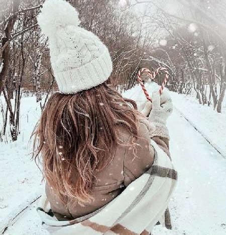 عکس پروفایل زمستانی دخترانه اینستاگرام