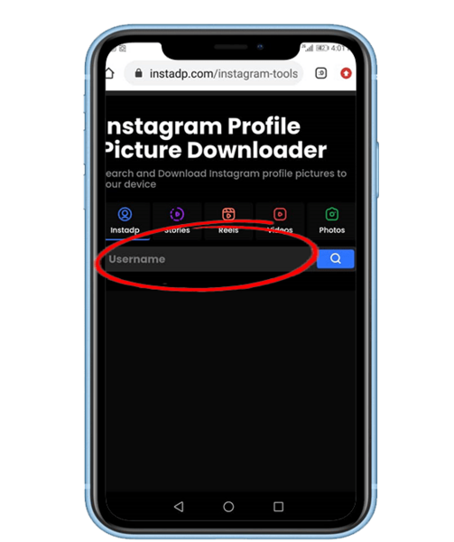 عکس سایت های دانلود پروفایل اینستاگرام