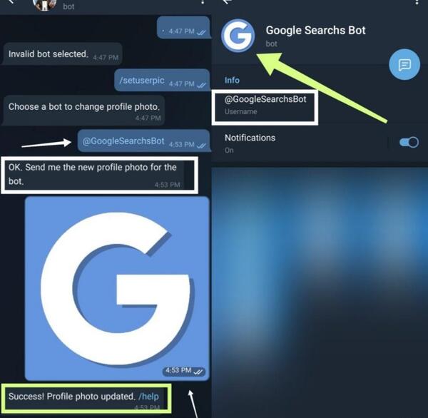 عکس ربات پروفایل اینستاگرام در تلگرام
