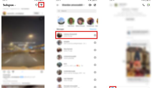 فرستادن عکس یکبار مصرف در اینستا