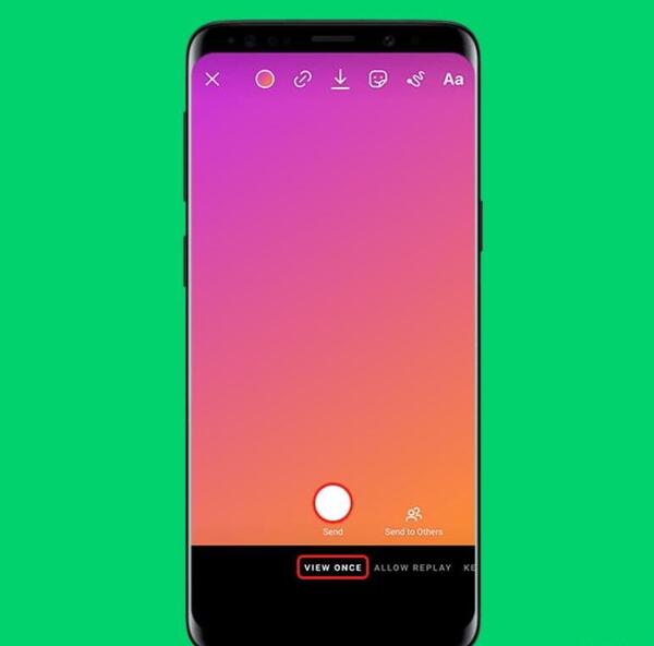 ارسال عکس یکبار مصرف در اینستا
