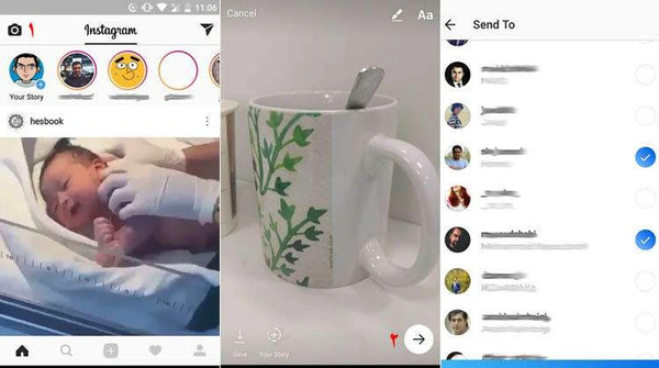 ذخیره عکس یکبار مصرف در اینستاگرام