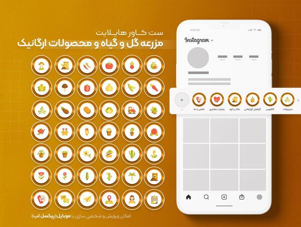 عکس برای هایلایت اینستا گل