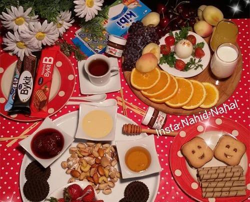 عکس صبحانه برای اینستاگرام