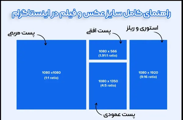 ابعاد عکس در اینستاگرام