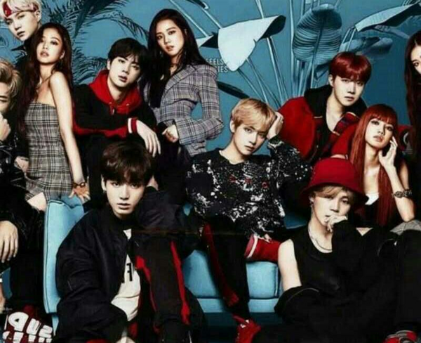 عکس بلک پینک جدید bts