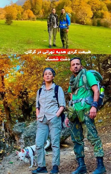 عکس جدید هدیه تهرانی با همسرش