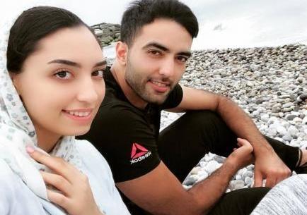 عکس جدید کیمیا علیزاده و همسرش