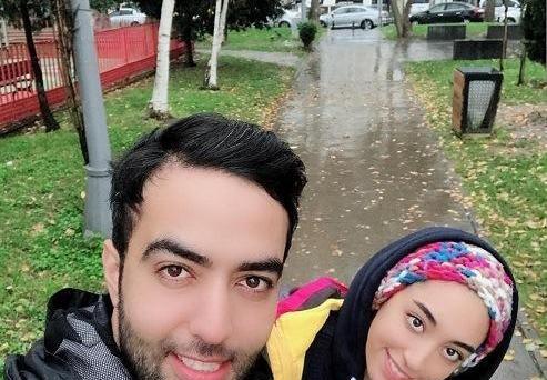 عکس جدید کیمیا علیزاده و همسرش