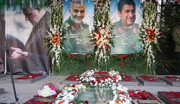 عکس سنگ قبر سردار سلیمانی جدید