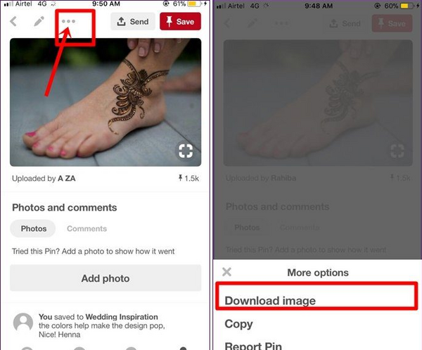 چگونه عکس های pinterest را دانلود کنیم