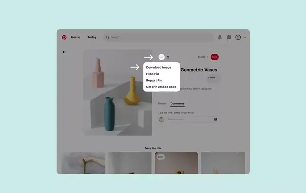 چگونه عکس های pinterest را دانلود کنیم