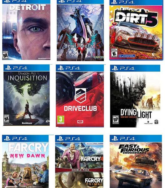 عکس تمام بازی های ps4