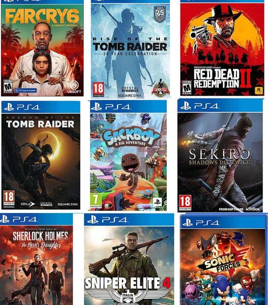 عکس تمام بازی های ps4