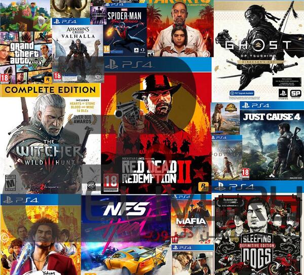 عکس تمامی بازی های ps4