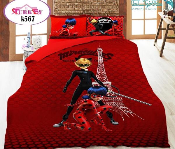 عکس روتختی دختر کفشدوزکی و گربه سیاه